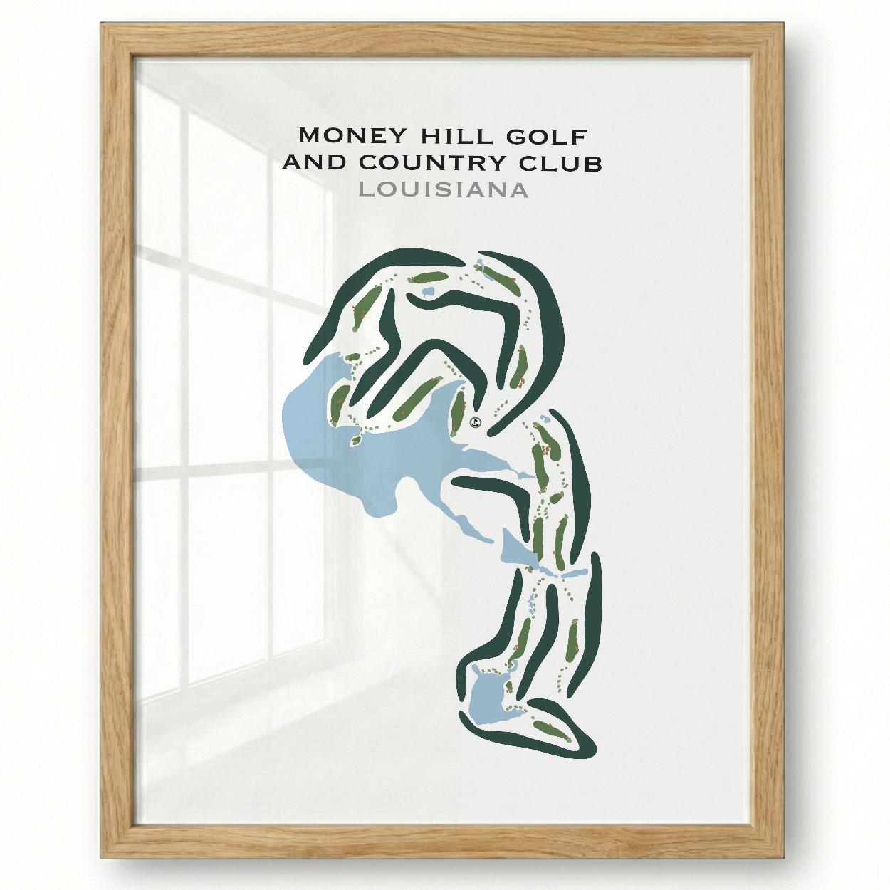 Money Hill Golf & Country Club, Louisiana - Printed Golf Course
