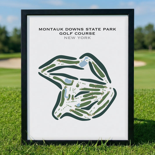 Montauk Downs State Park Golf Course, New York - Printed Golf Courses