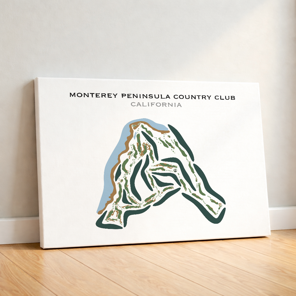 Monterey Peninsula Country Club, California - Printed Golf Courses