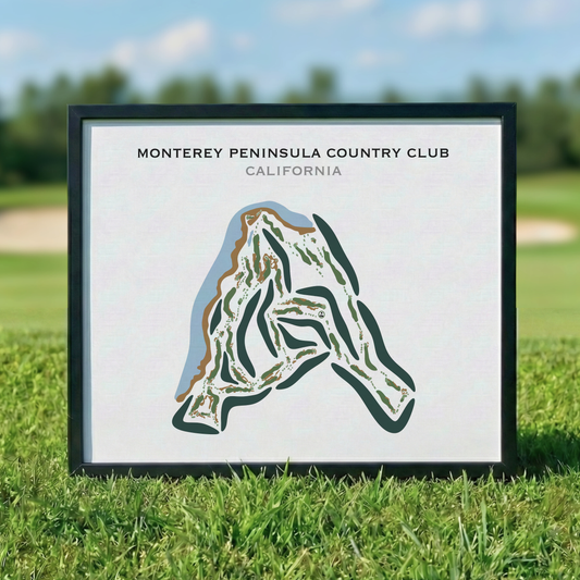 Monterey Peninsula Country Club, California - Printed Golf Courses