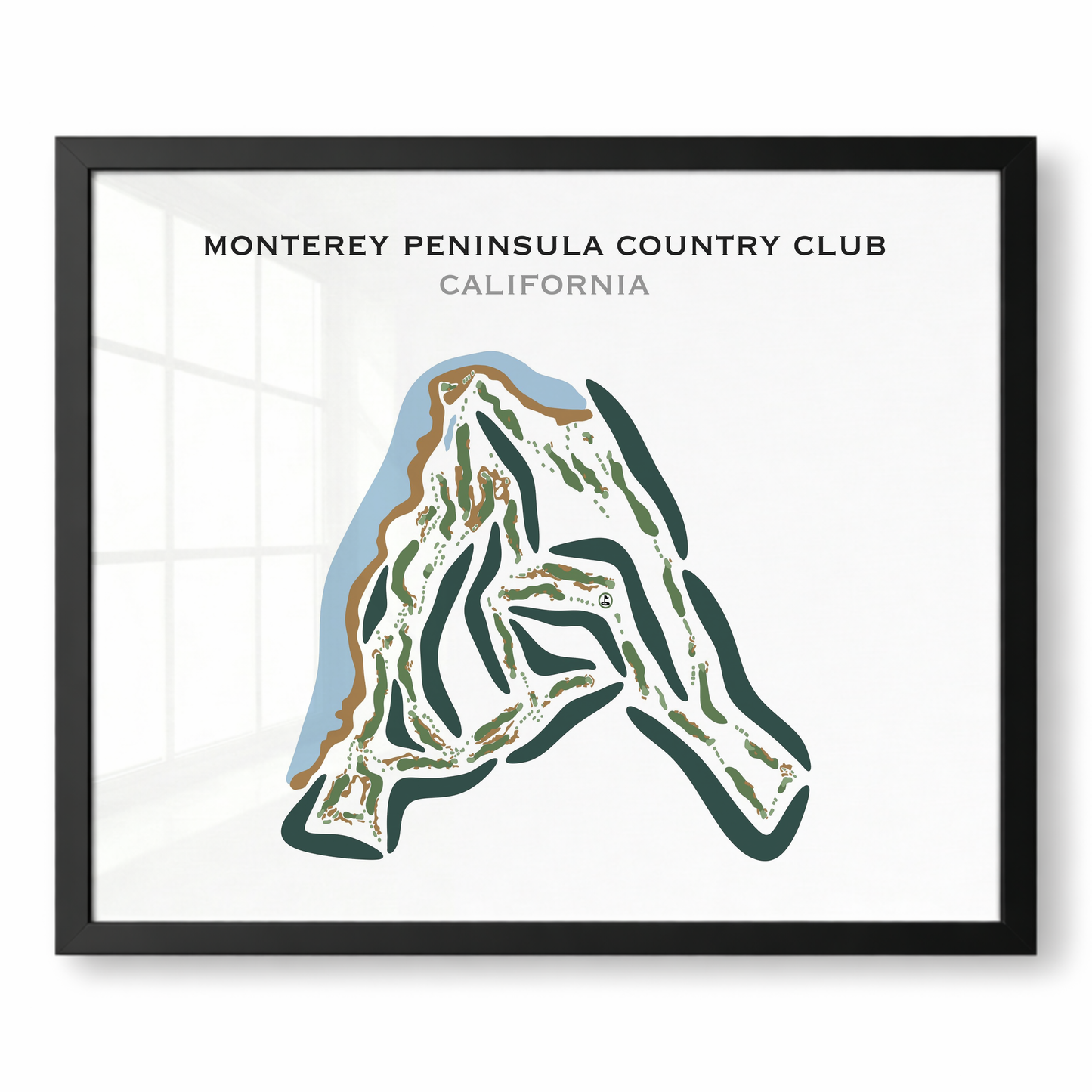 Monterey Peninsula Country Club, California - Printed Golf Courses