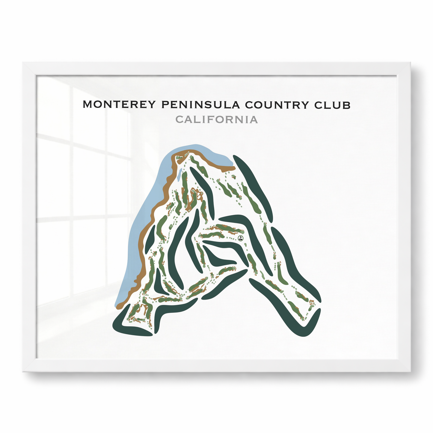Monterey Peninsula Country Club, California - Printed Golf Courses