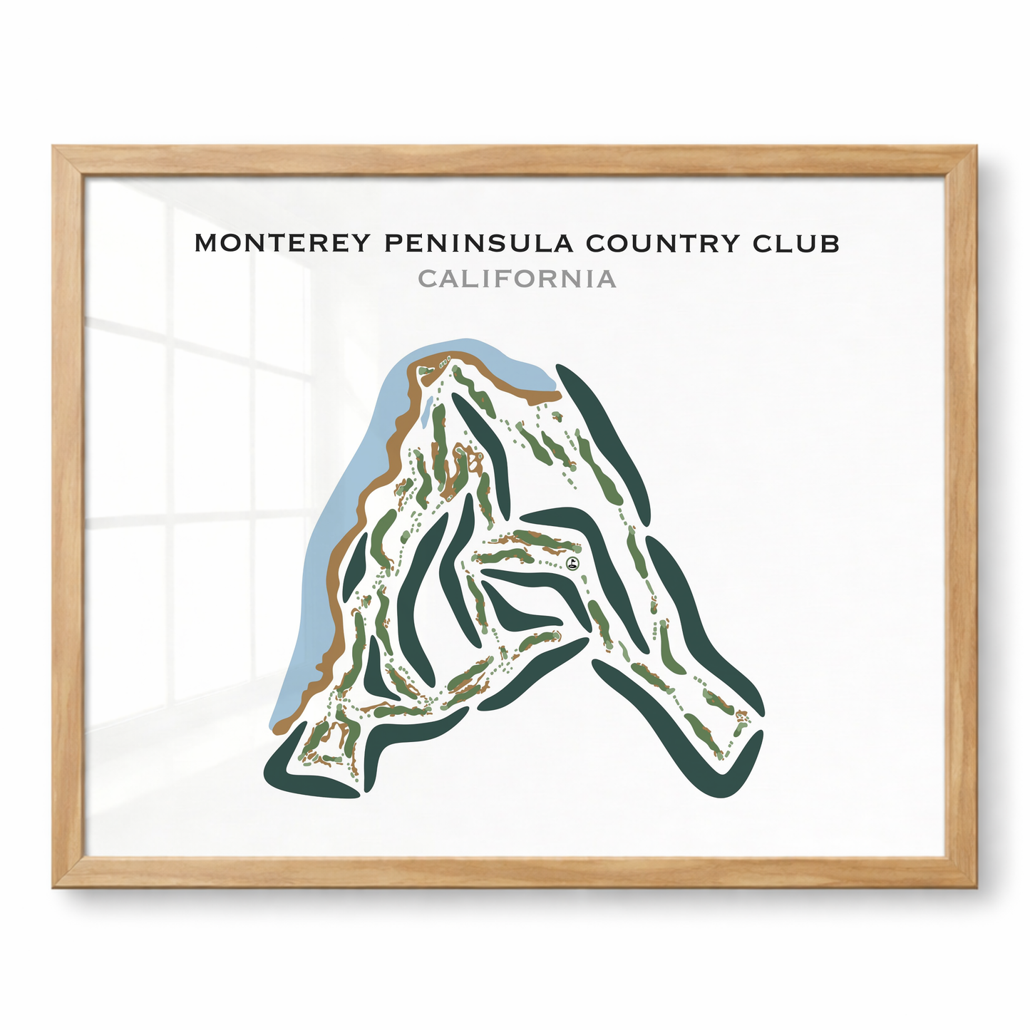 Monterey Peninsula Country Club, California - Printed Golf Courses