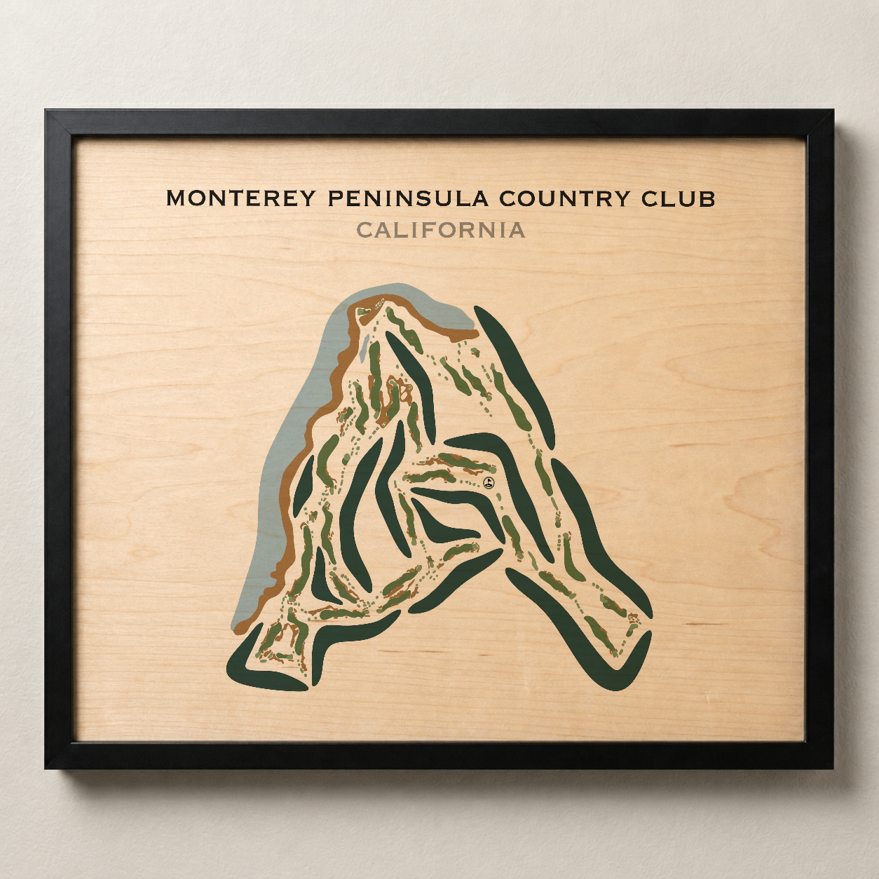 Monterey Peninsula Country Club, California - Printed Golf Courses