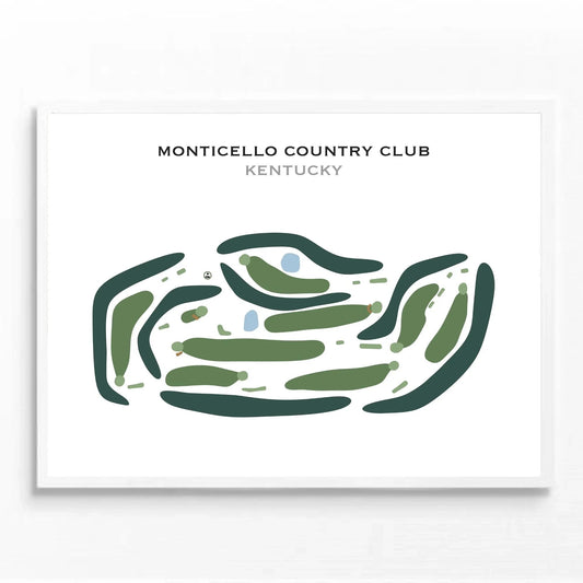 Monticello Country Club, Kentucky - Printed Golf Courses