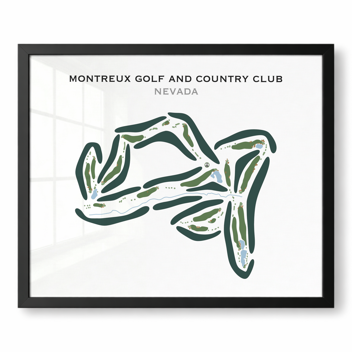 Montreux Golf & Country Club, Nevada - Printed Golf Courses