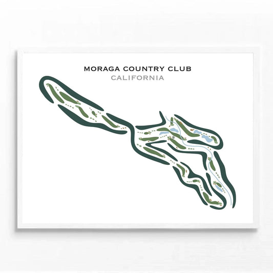 Moraga Country Club, California - Printed Golf Courses