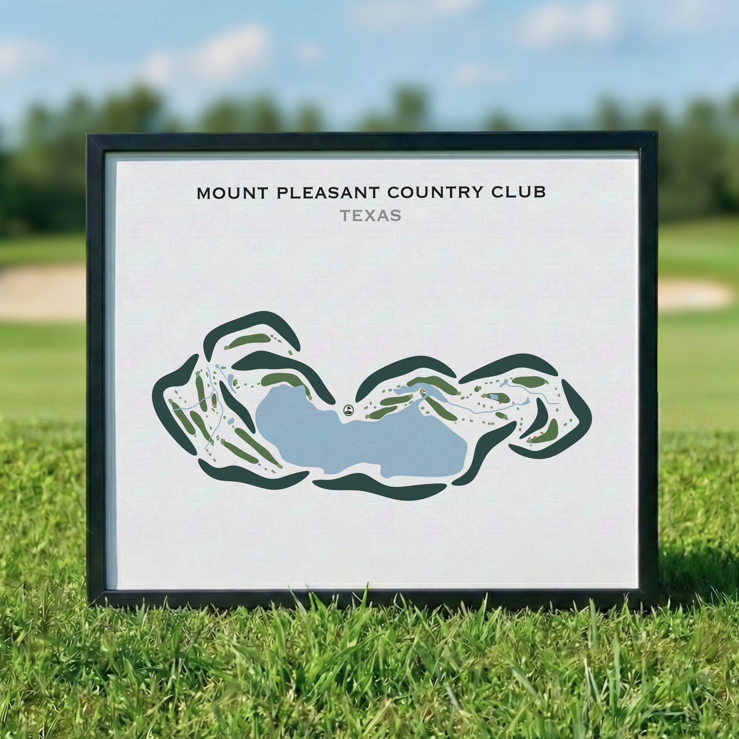 Mount Pleasant Country Club, Texas - Printed Golf Courses