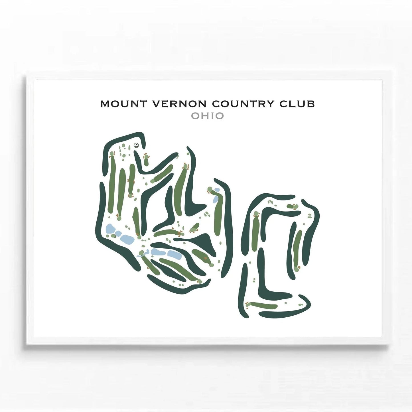 Mount Vernon Country Club, Ohio - Printed Golf Course