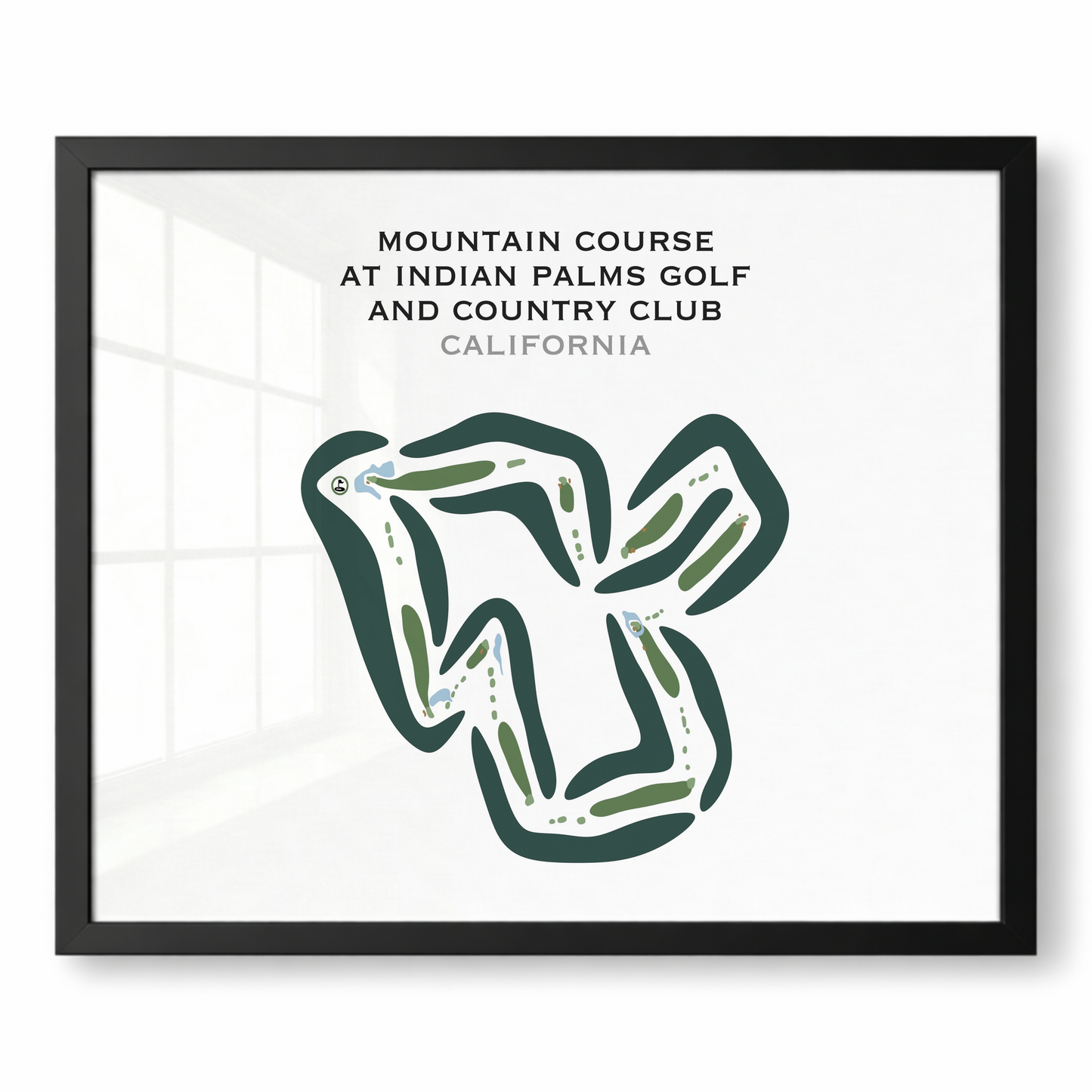 Mountain Course at Indian Palms Golf & Country Club, California - Printed Golf Courses