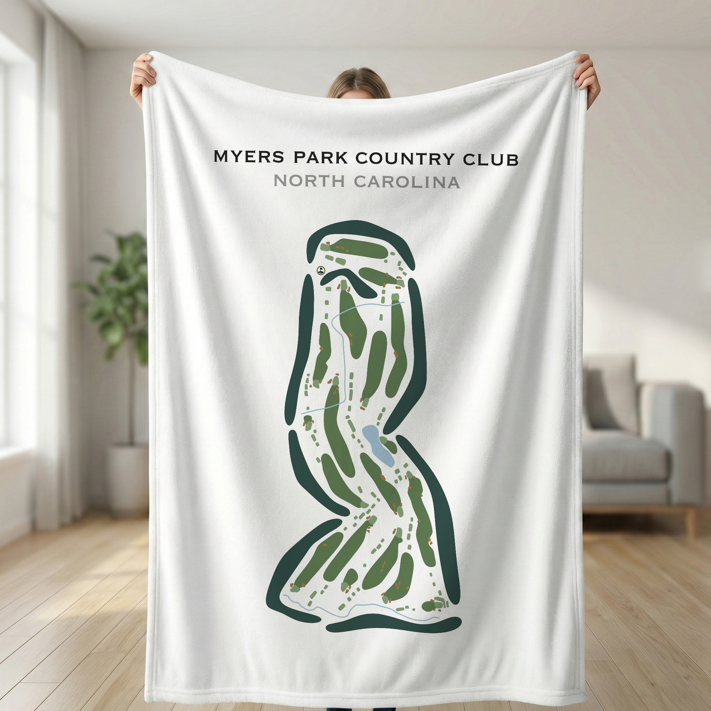 Myers Park Country Club, North Carolina - Printed Golf Courses