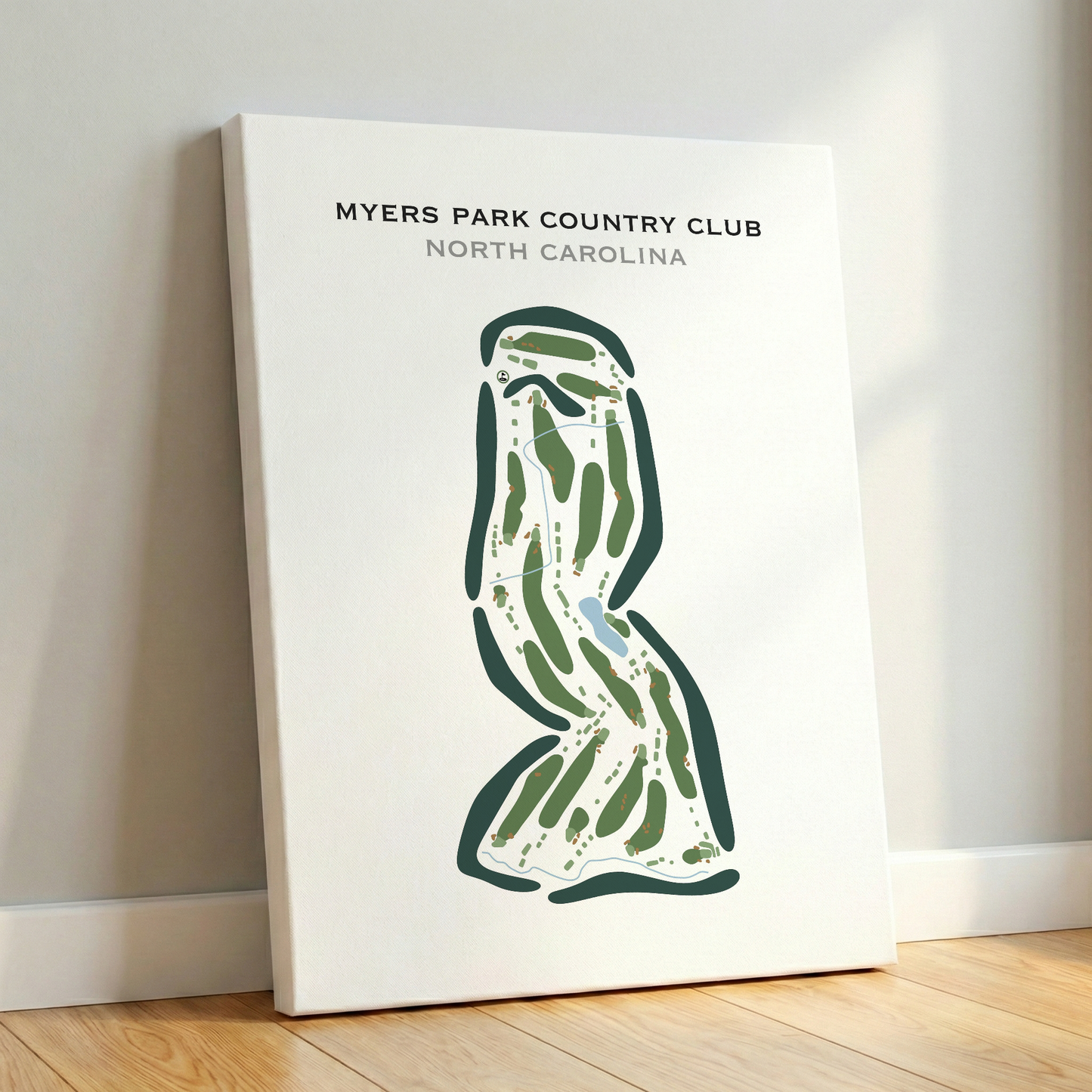 Myers Park Country Club, North Carolina - Printed Golf Courses