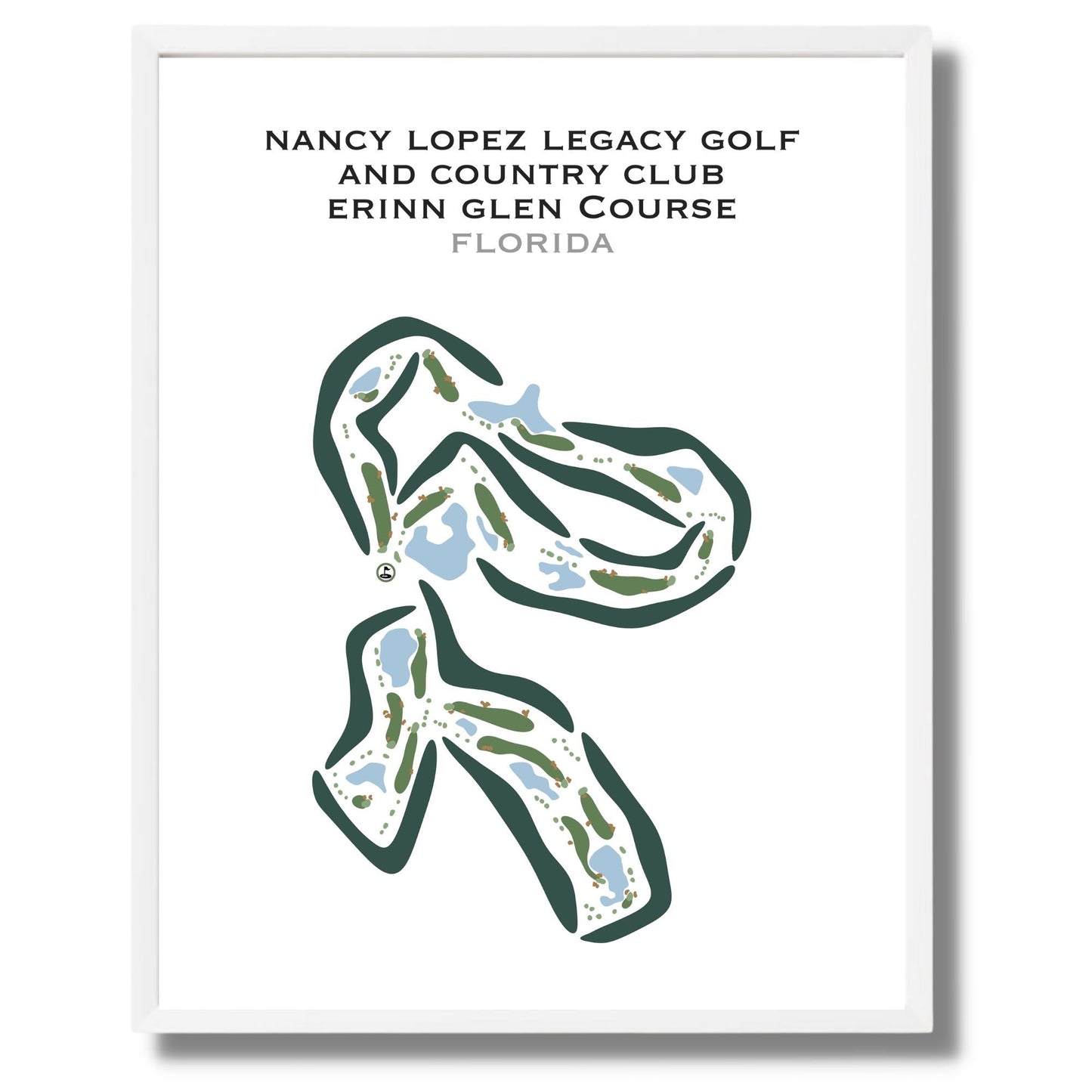 Nancy Lopez Legacy Country Club - Erinn Glen Course, Florida - Printed Golf Courses