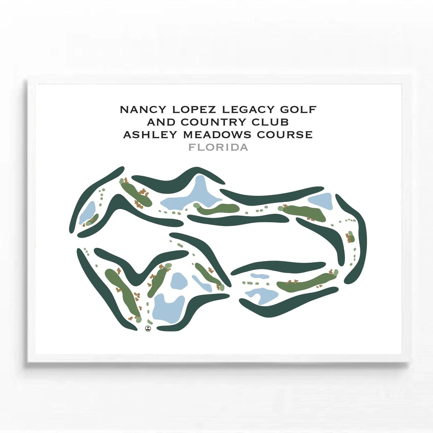 Nancy Lopez Legacy Golf And Country Club, Ashley Meadows Course, Florida - Printed Golf Course