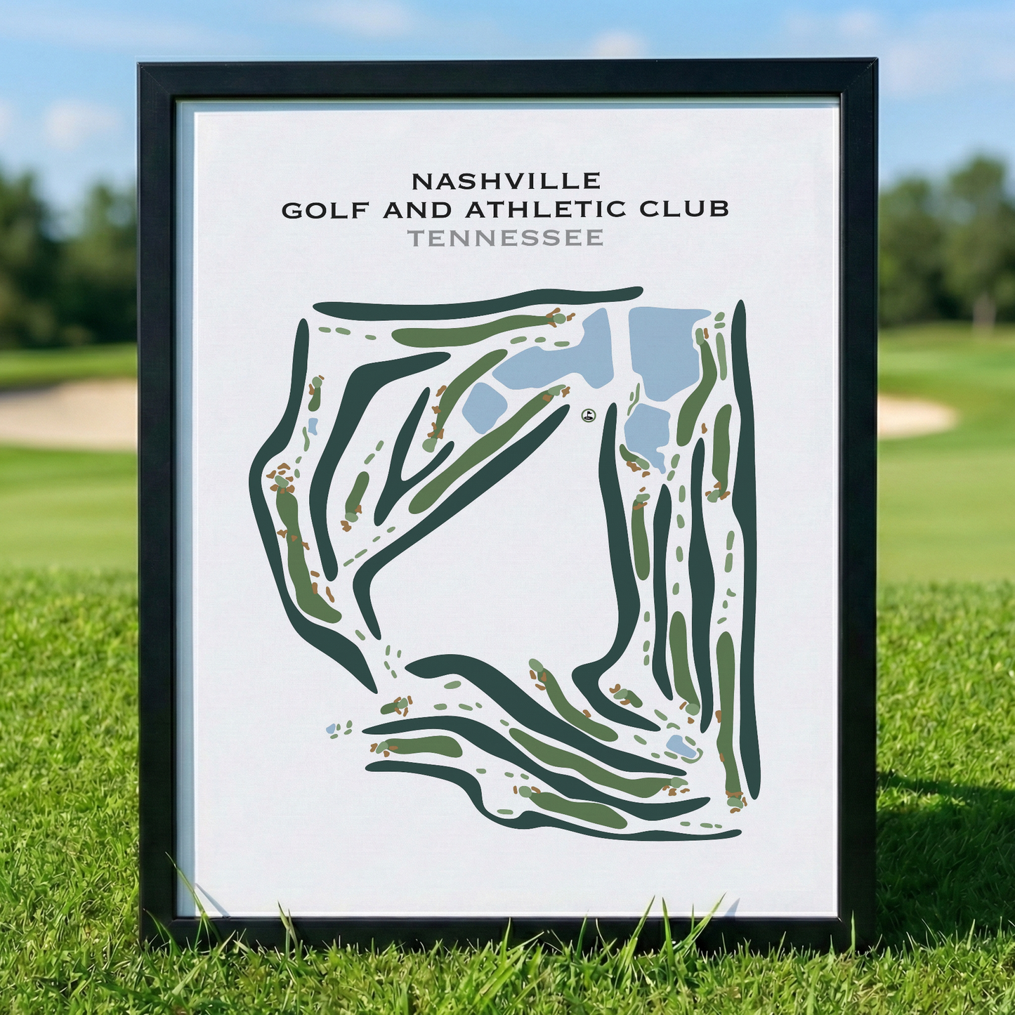 Nashville Golf and Athletic Club, Tennessee - Printed Golf Courses