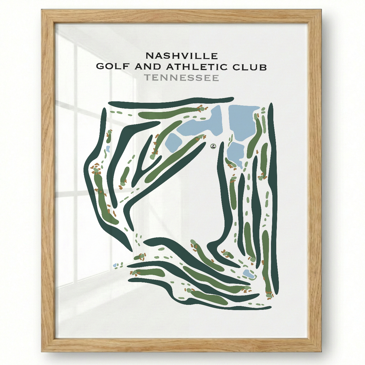 Nashville Golf and Athletic Club, Tennessee - Printed Golf Courses