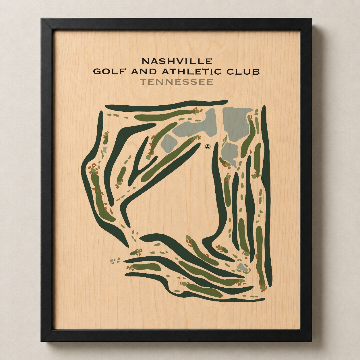 Nashville Golf and Athletic Club, Tennessee - Printed Golf Courses