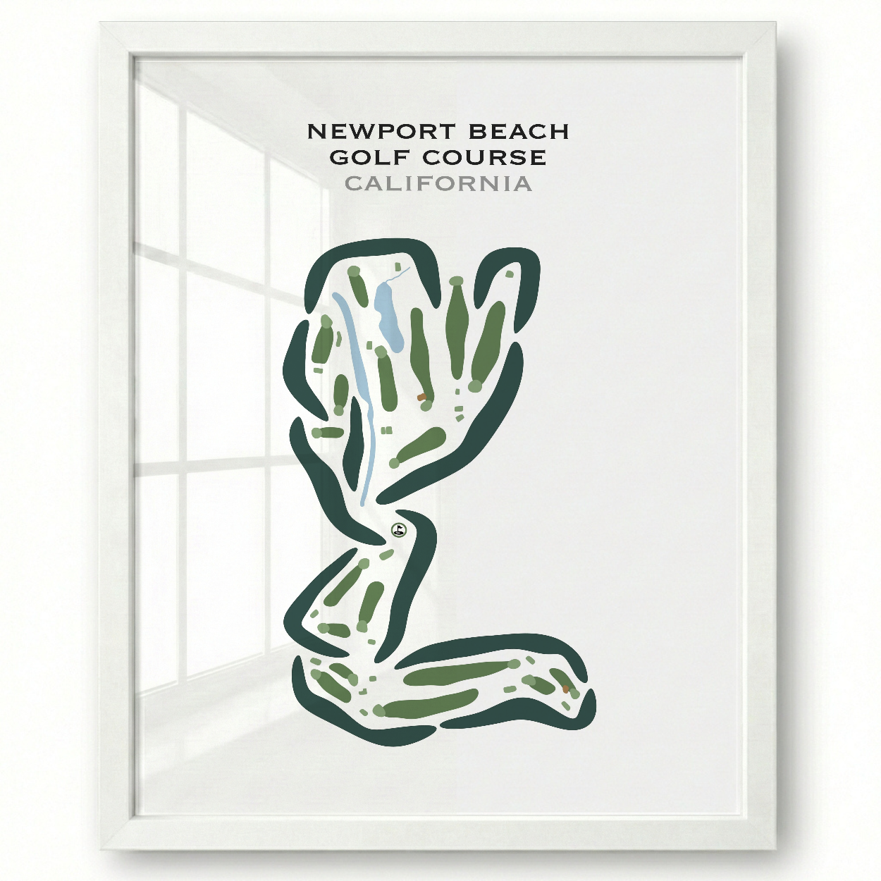 Newport Beach Golf Course, California - Printed Golf Courses