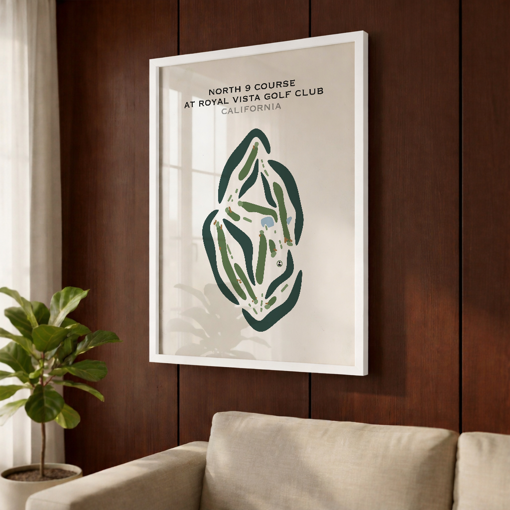 North 9 Course at Royal Vista Golf Club, California - Printed Golf Courses