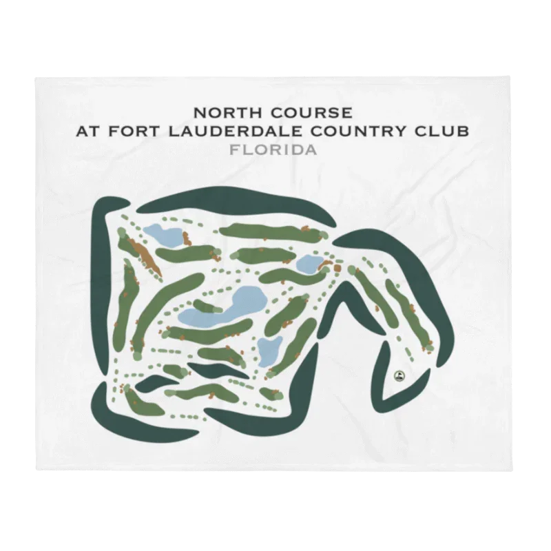 North Course at Fort Lauderdale Country Club, Florida - Printed Golf Courses