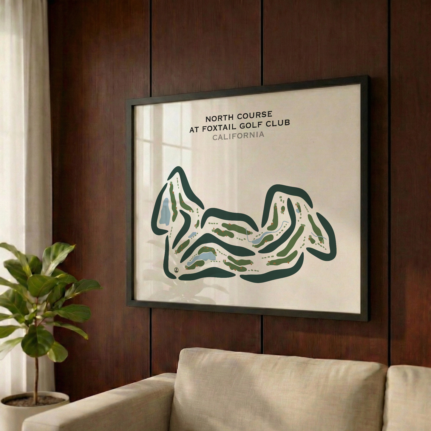 North Course at Foxtail Golf Club, California - Printed Golf Courses