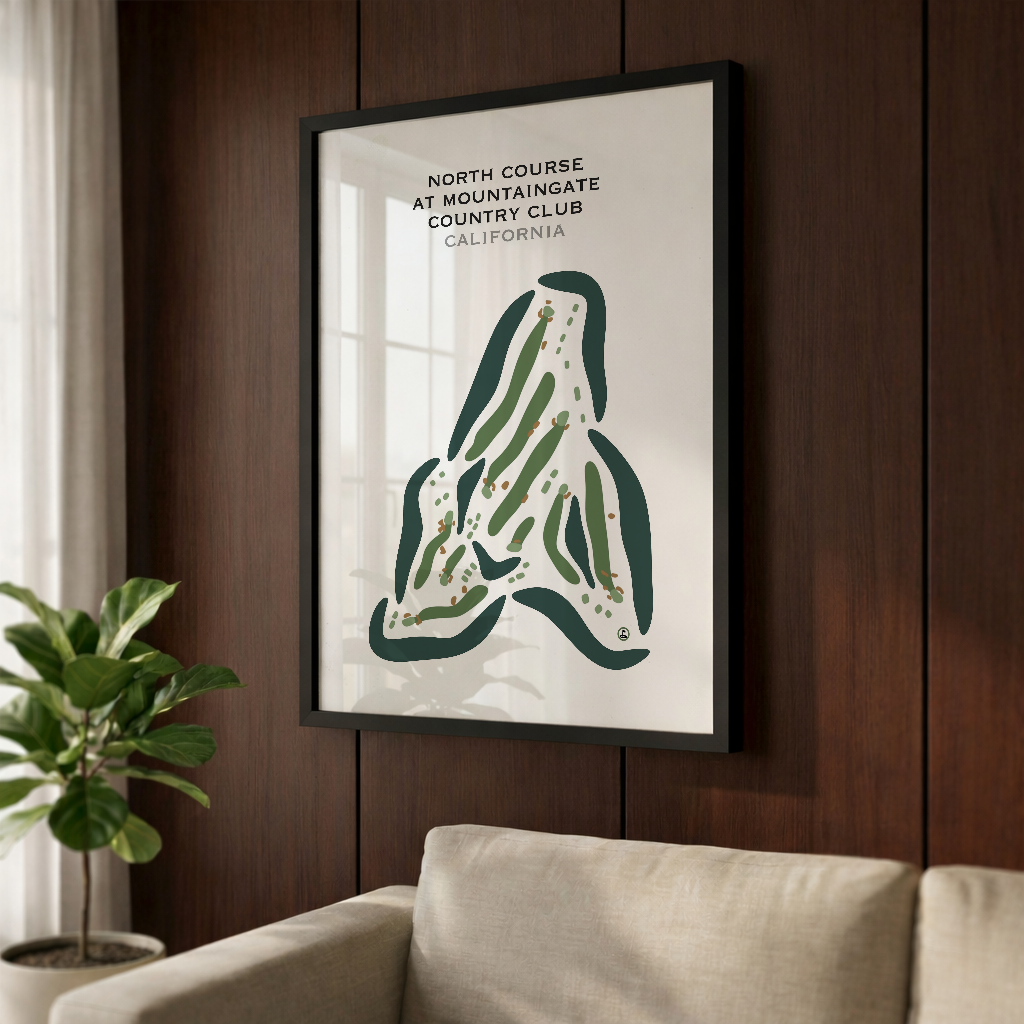North Course at Mountain Gate Country Club, California - Printed Golf Courses