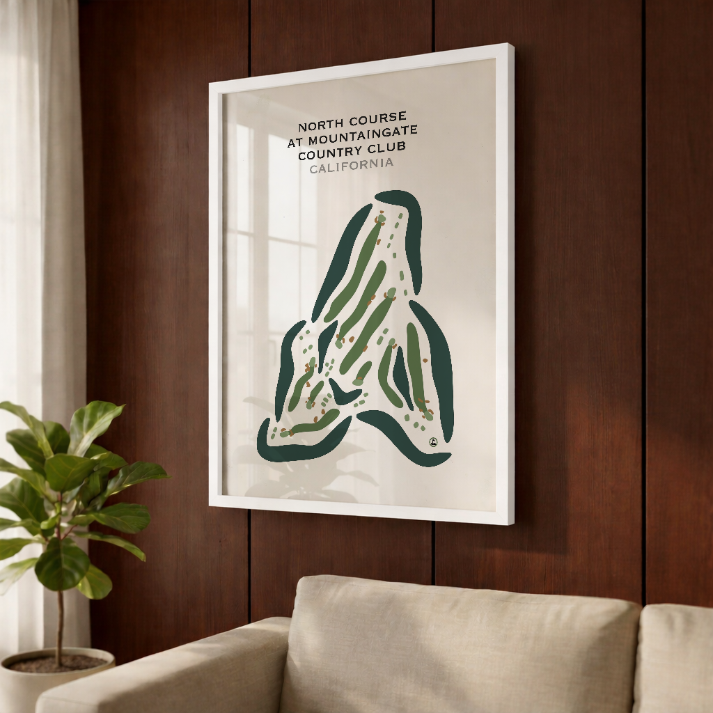 North Course at Mountain Gate Country Club, California - Printed Golf Courses