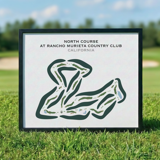 North Course at Rancho Murieta Country Club, California - Printed Golf Course