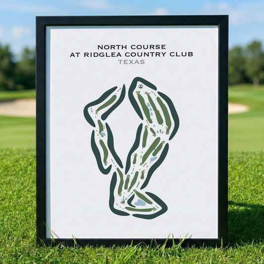 North Course at Ridglea Country Club, Texas - Printed Golf Courses