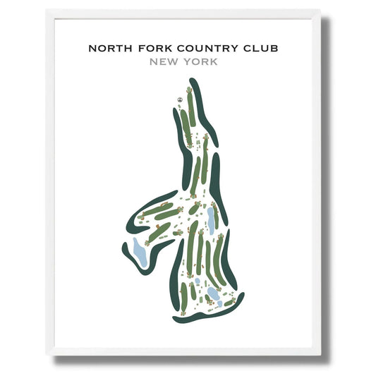 North Fork Country Club, New York - Printed Golf Course