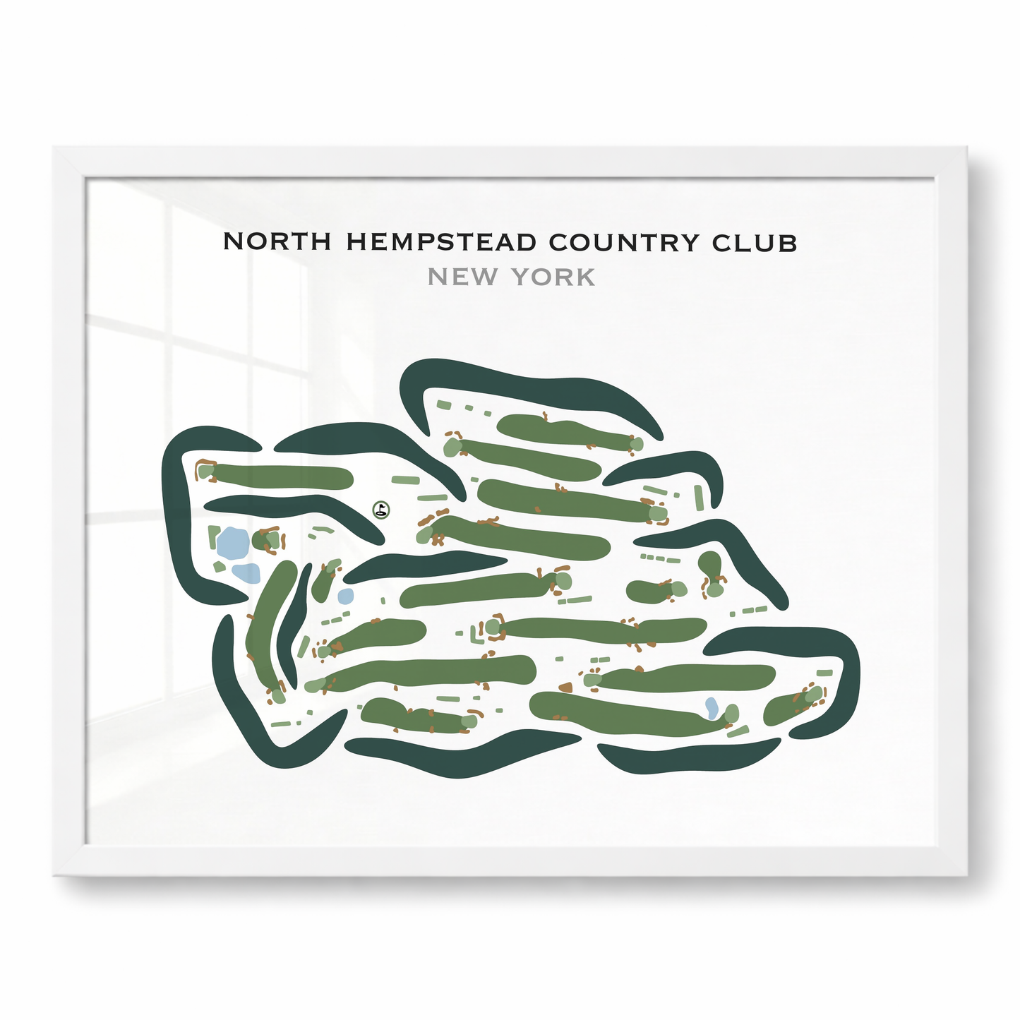 North Hempstead Country Club, New York - Printed Golf Courses