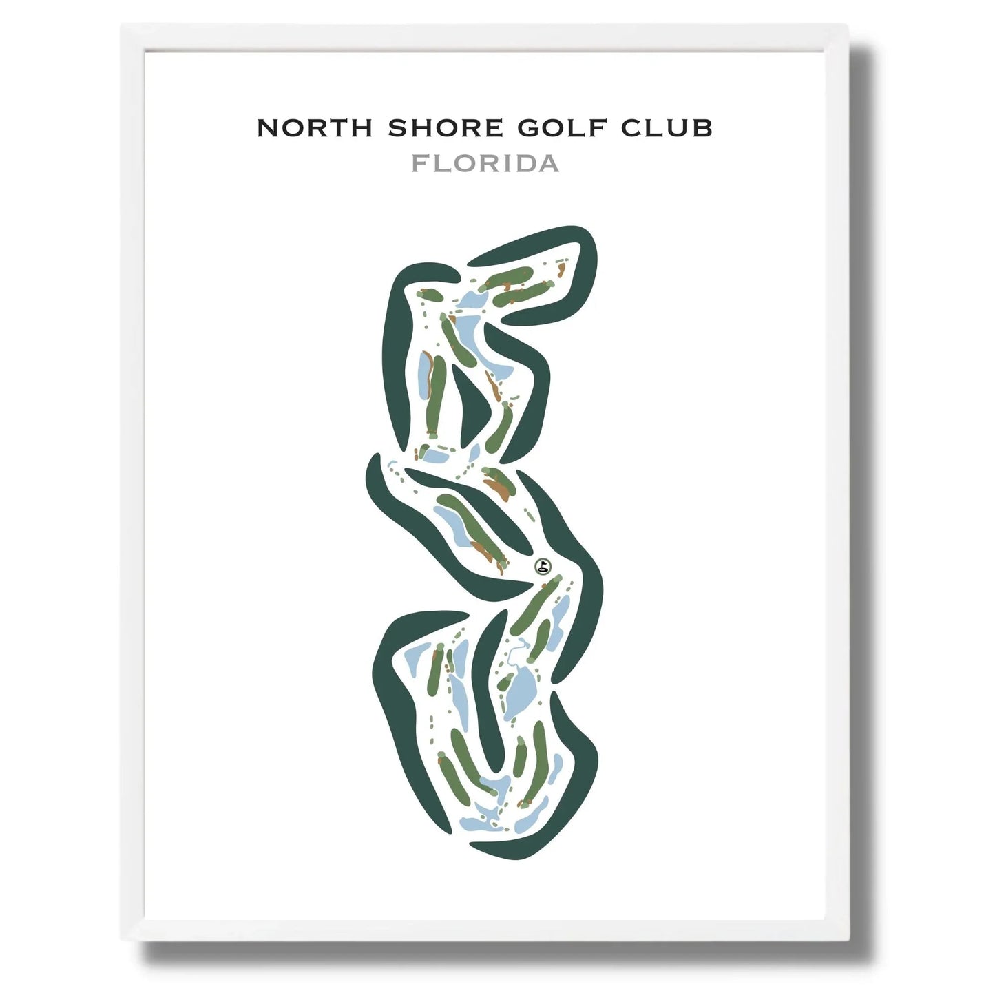 North Shore Golf Club, Florida - Printed Golf Courses
