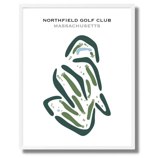 Northfield Golf Club, Massachusetts - Printed Golf Courses