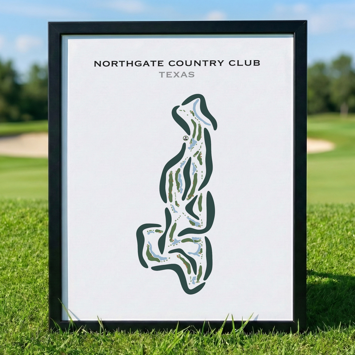 Northgate Country Club, Texas - Printed Golf Course