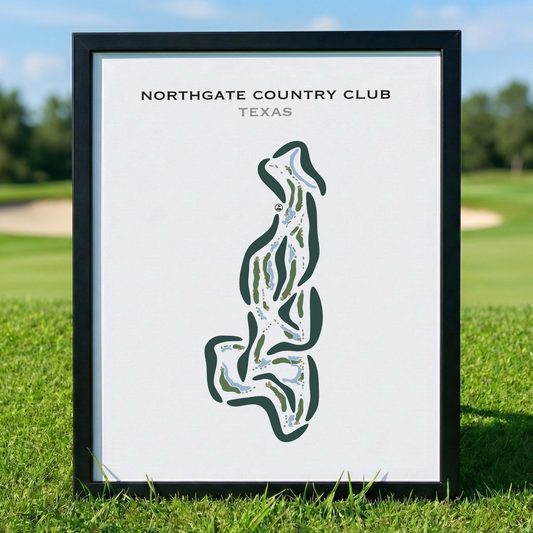 Northgate Country Club, Texas - Printed Golf Course