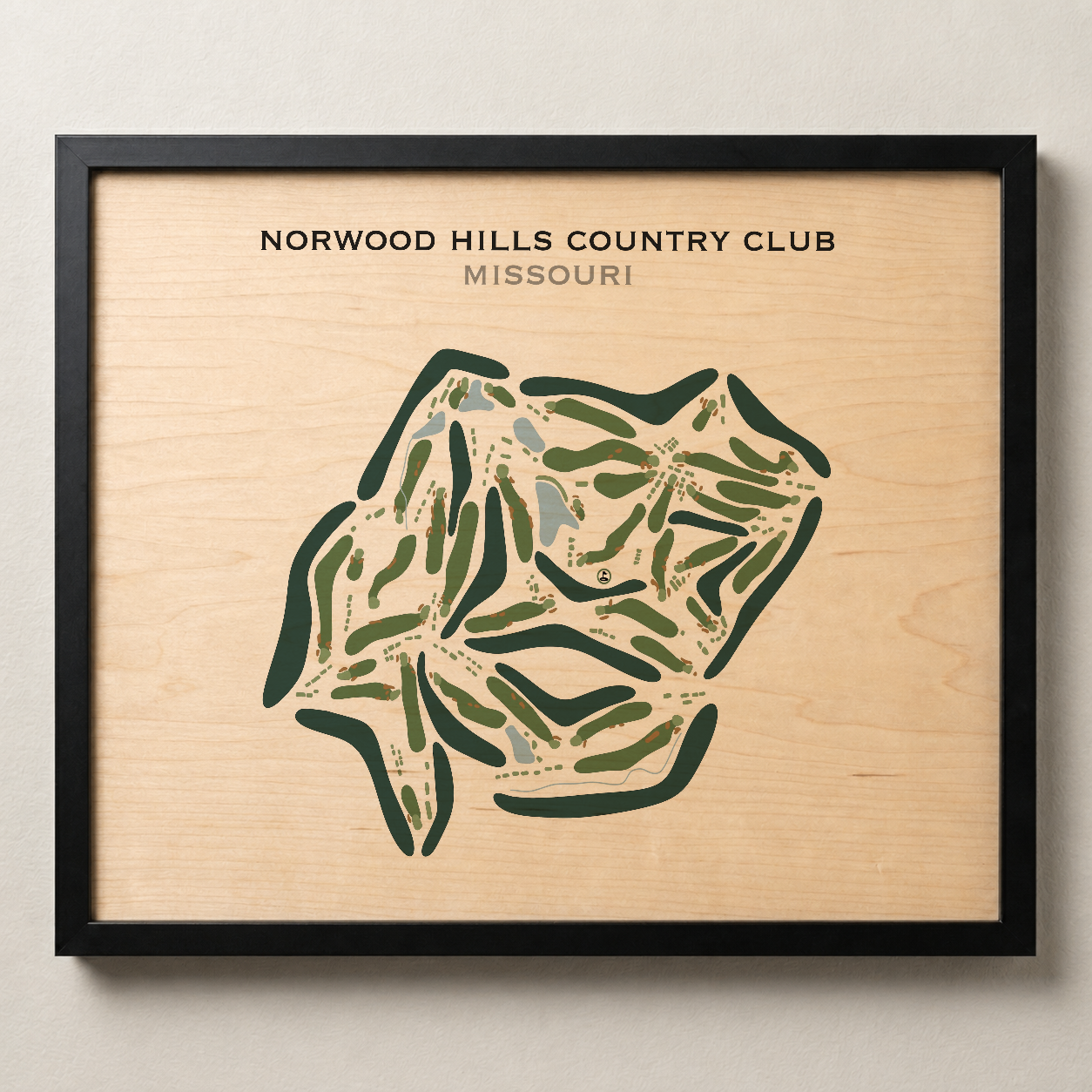 Norwood Hills Country Club, Missouri - Printed Golf Courses