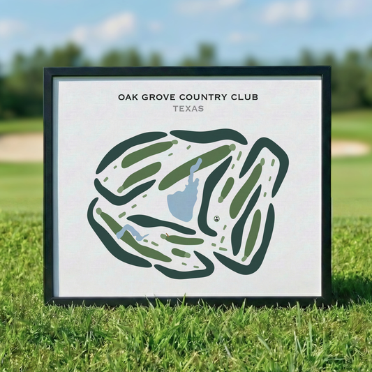 Oak Grove Country Club, Texas - Printed Golf Courses