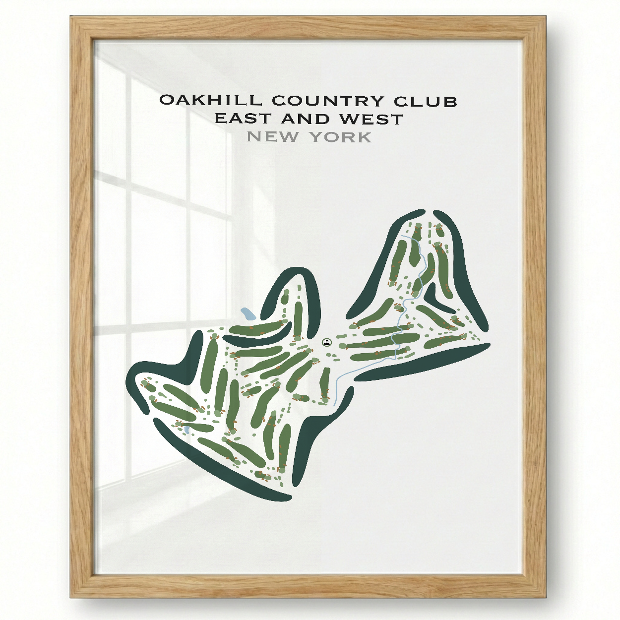 Oak Hill Country Club East & West, New York - Printed Golf Courses