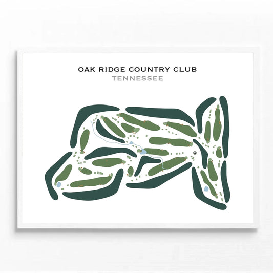Oak Ridge Country Club, Tennessee - Printed Golf Courses