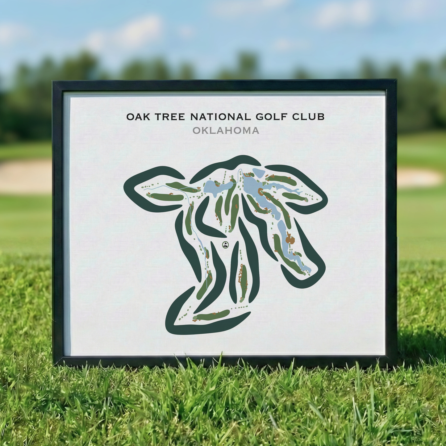 Oak Tree National, Oklahoma - Printed Golf Courses
