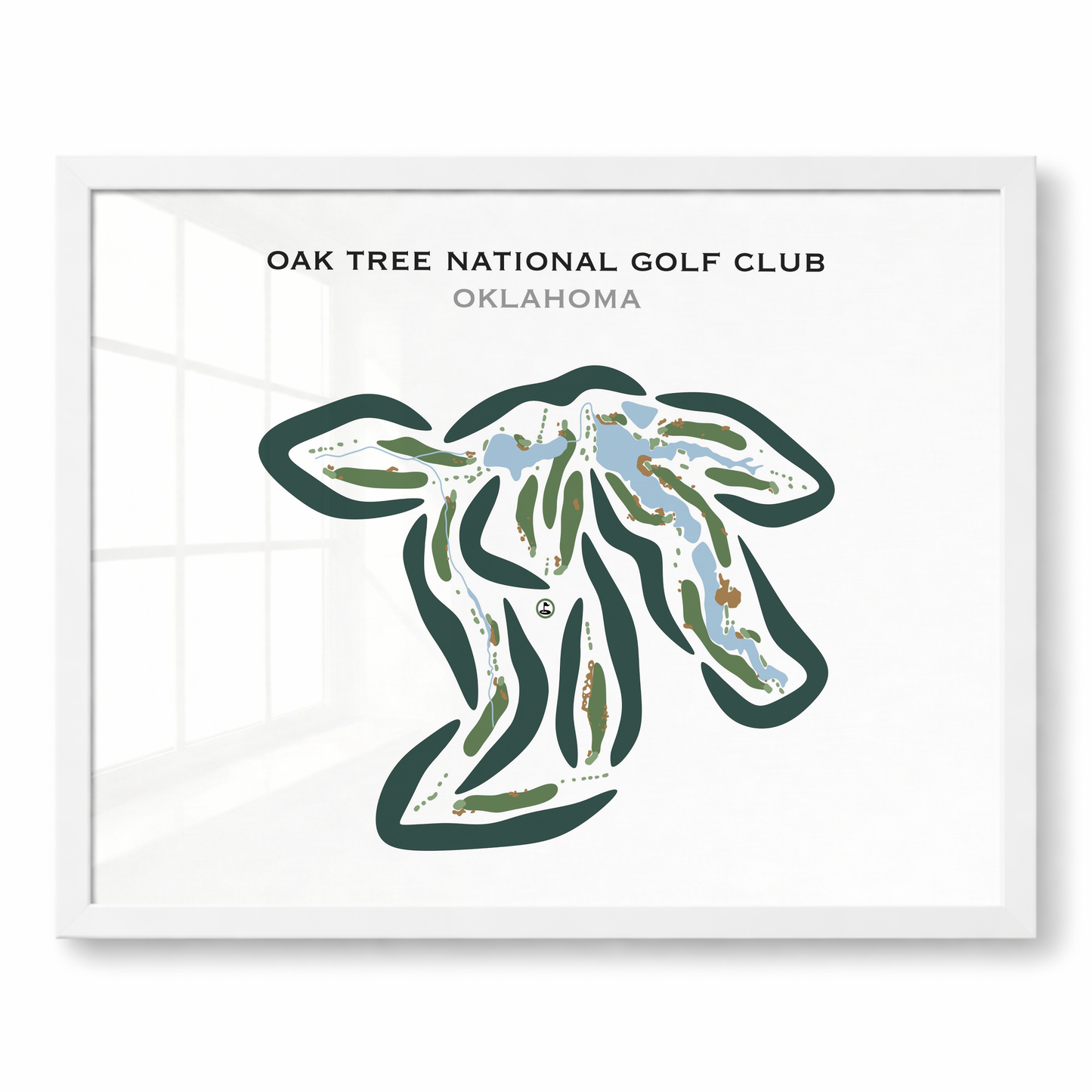 Oak Tree National Golf Club, Oklahoma - Printed Golf Courses