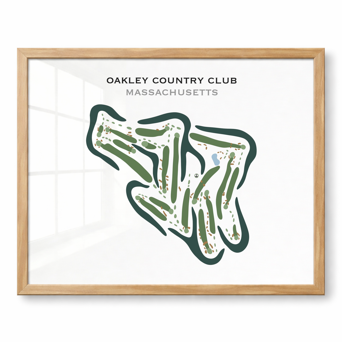 Oakley Country Club, Massachusetts - Printed Golf Courses