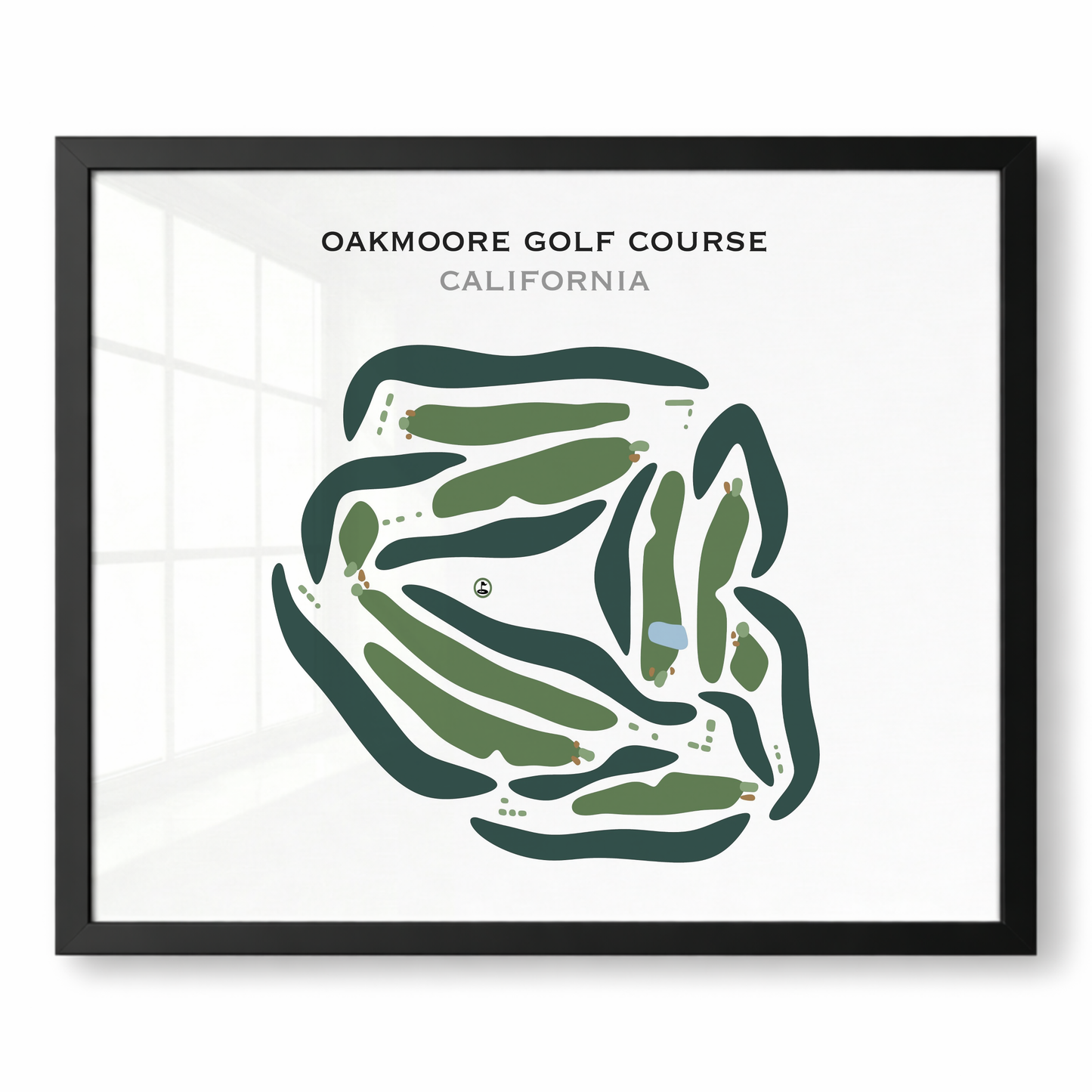 Oakmoore Golf Course, California - Printed Golf Courses