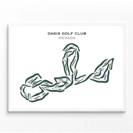Oasis Golf Club, Nevada - Printed Golf Courses