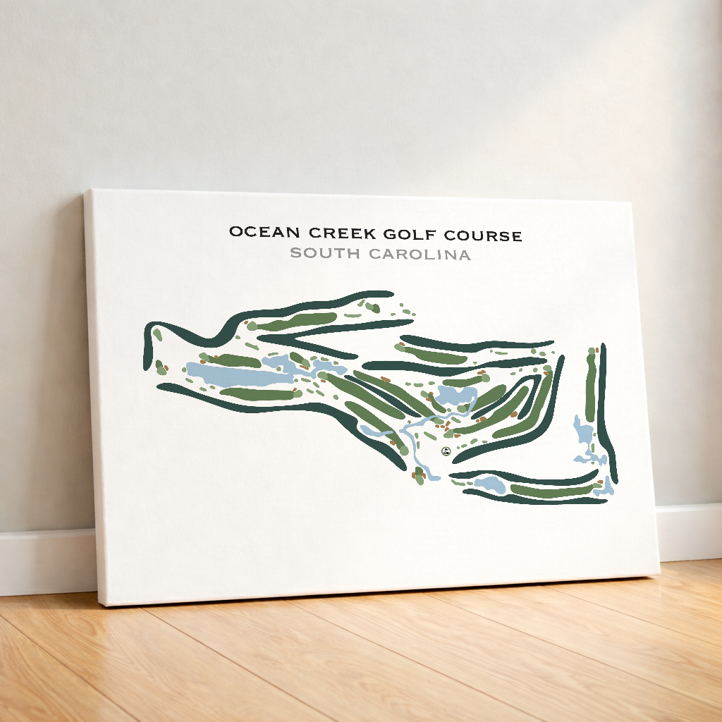 Ocean Creek Golf Course, South Carolina - Printed Golf Course