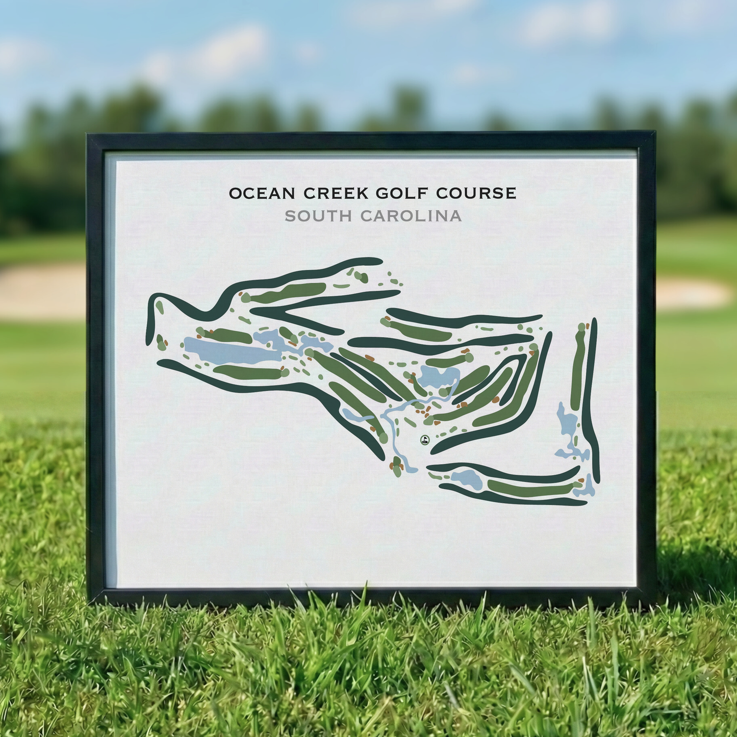 Ocean Creek Golf Course, South Carolina - Printed Golf Course