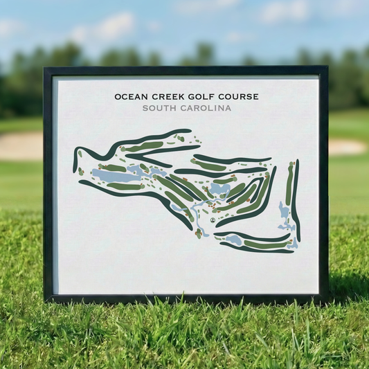 Ocean Creek Golf Course, South Carolina - Printed Golf Course
