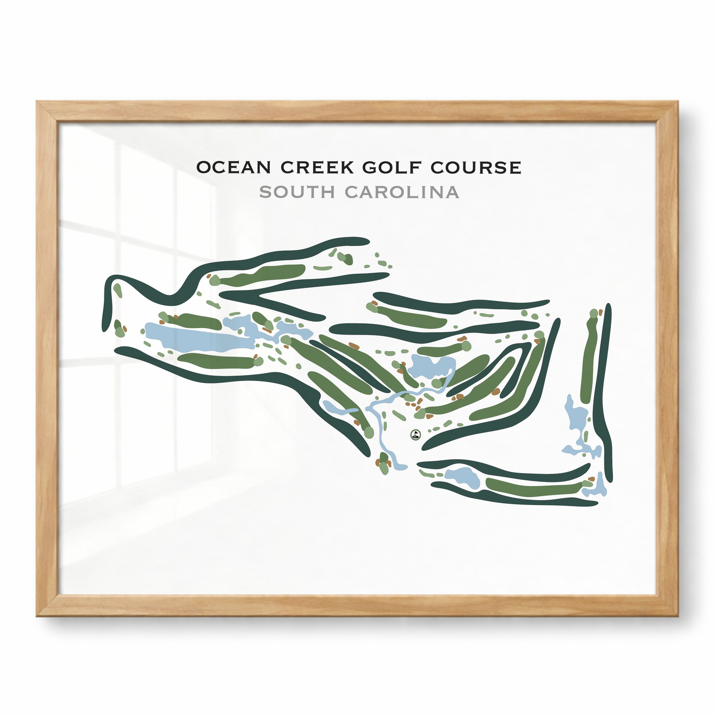 Ocean Creek Golf Course, South Carolina - Printed Golf Course