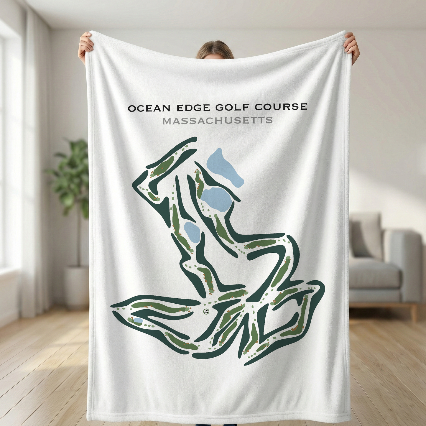 Ocean Edge Golf Course, Massachusetts - Printed Golf Courses