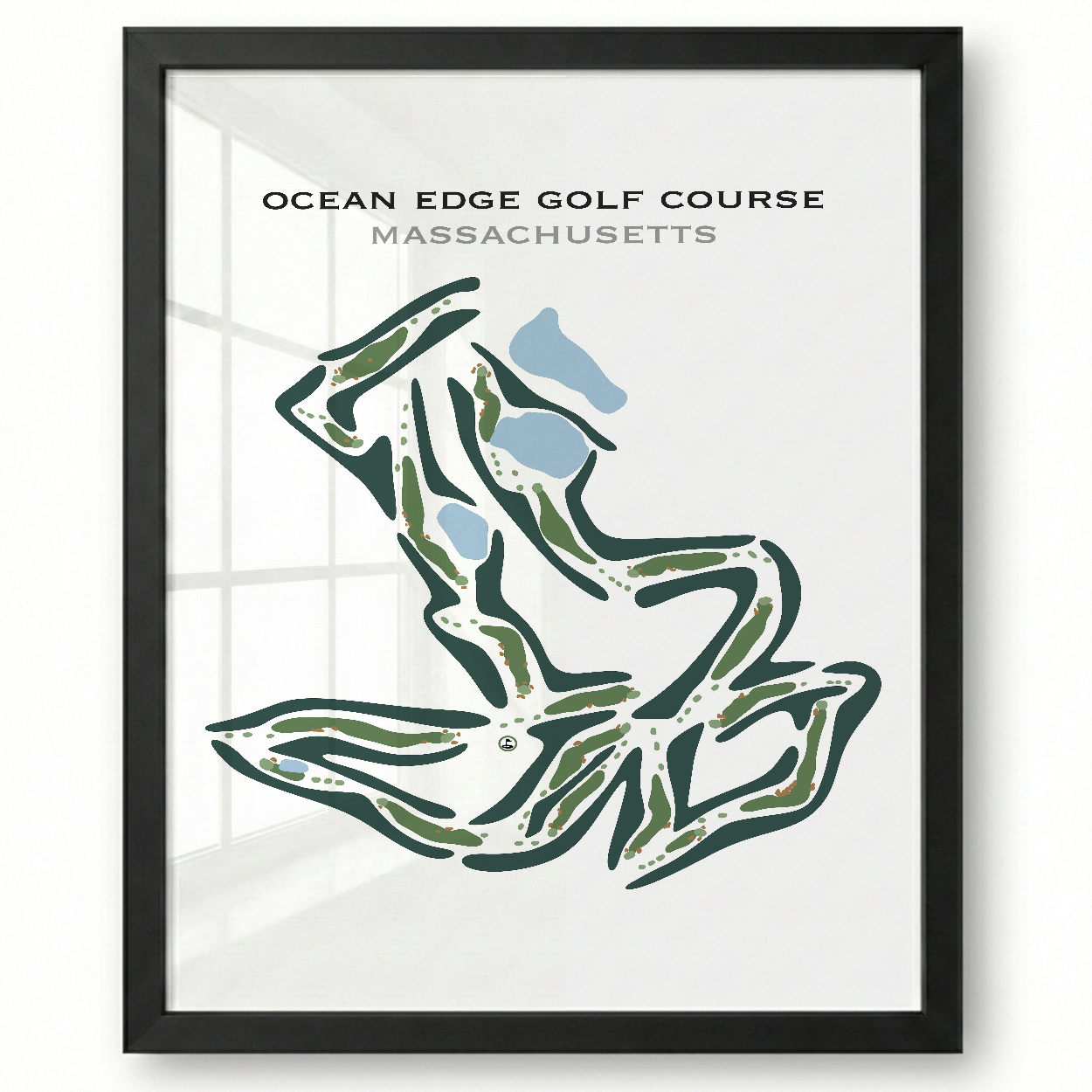 Ocean Edge Golf Course, Massachusetts - Printed Golf Courses